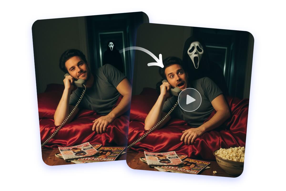 AIゴーストフェイスホラー動画を作成