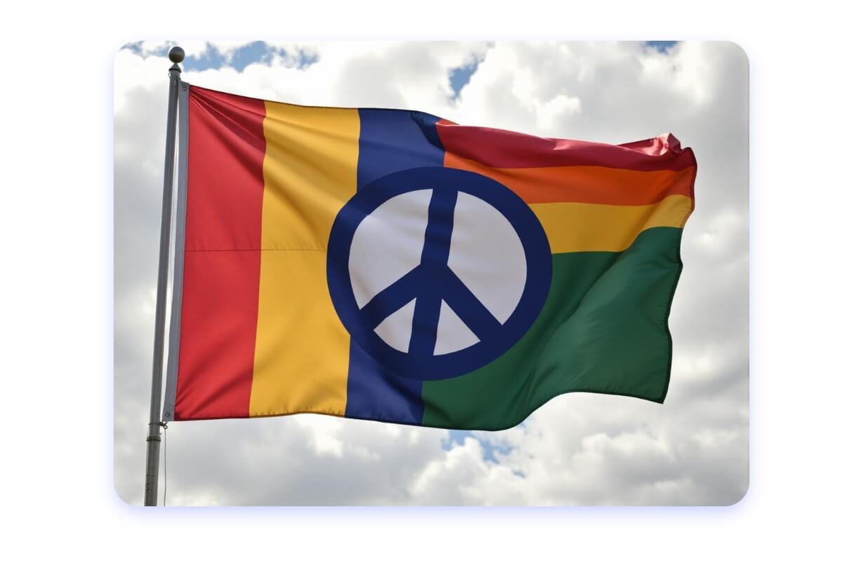 AI Flag Generator Online Free - Use Ai To Generate A Flag About Peace 2025 01 21 064709 Ytmi 