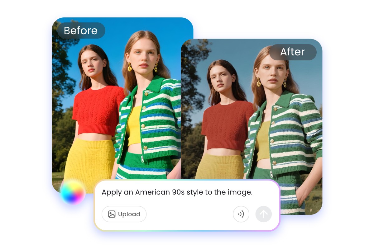説明するだけで、FotorのAIエージェントがあらゆるレトロ加工を追加