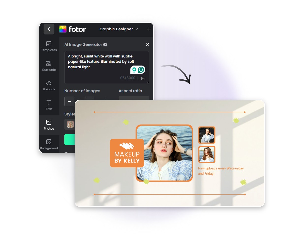 Use fotor ai image generator to visualize unique images from text