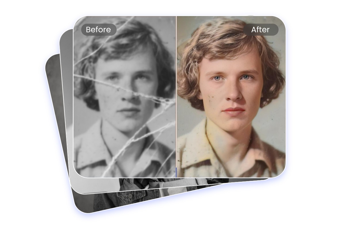 Use fotor ai old photo restoration tool to restore old photos in bulk