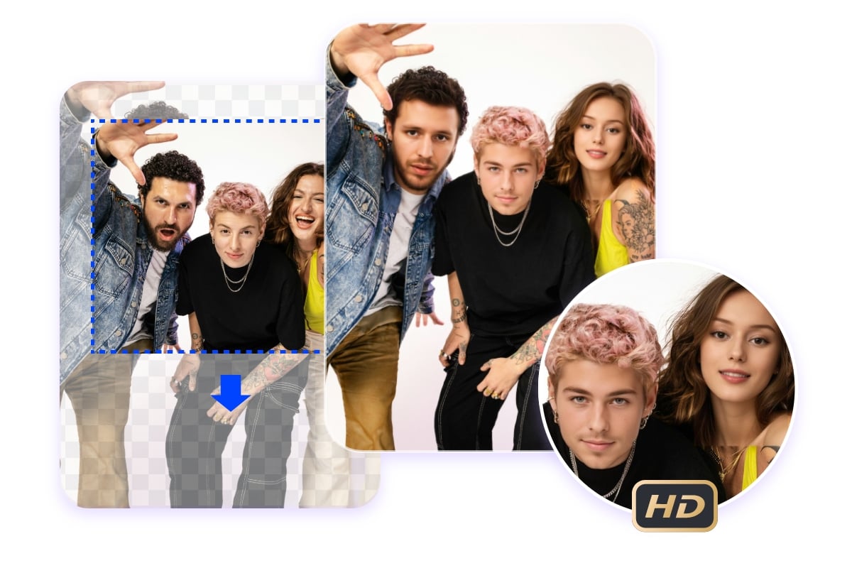 Gesichter mit KI tauschen und mit Fotor KI Tools verfeinern