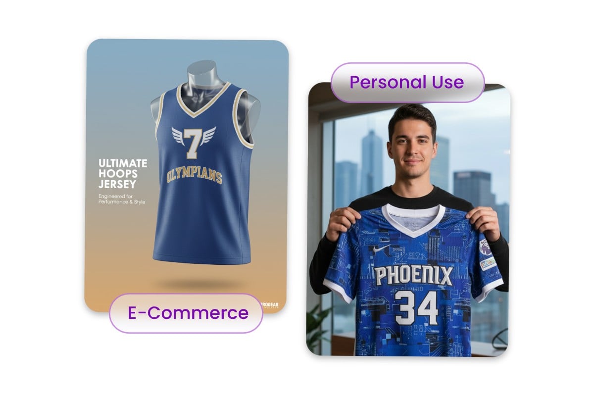 Use fotor jersey mockup generator for commercial or personal purposes