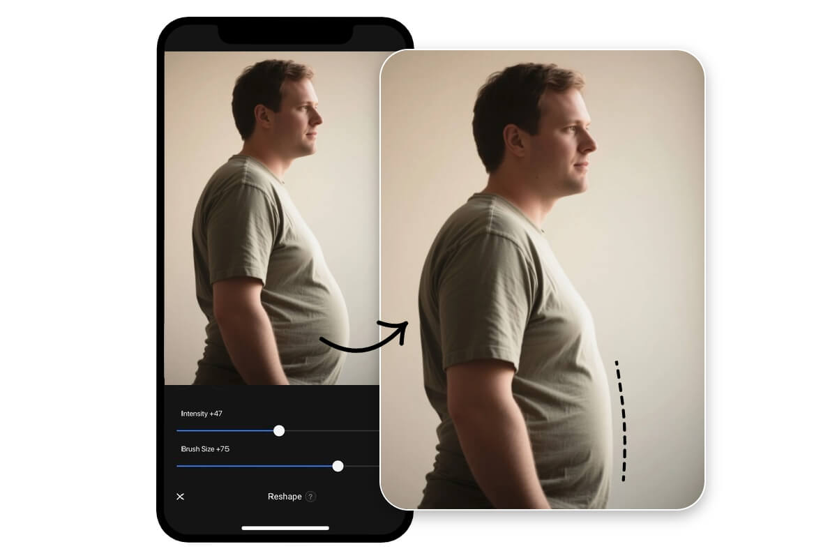 Use fotor thin filter on mobile instantly