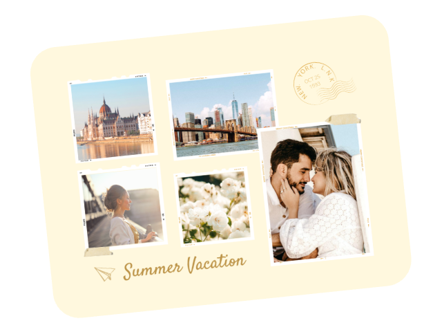 Use fotor to combine images of a married couple