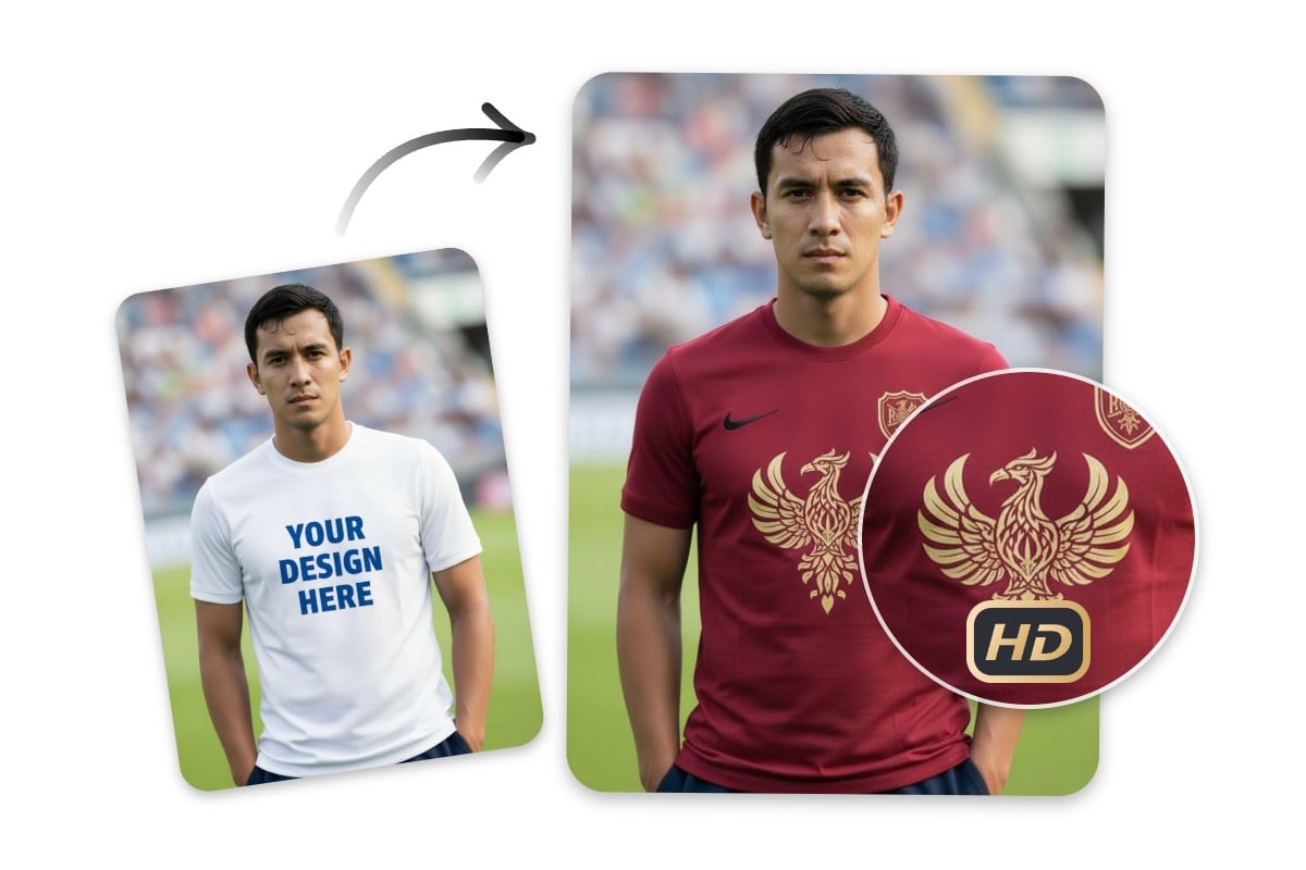 Use fotor to get a hd jersey mockup picture