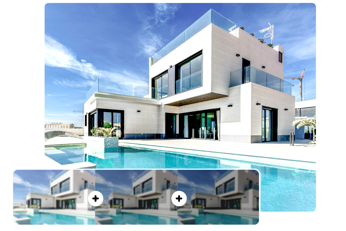Use fotors hdr photo editor to adjust the alignment of real estate images