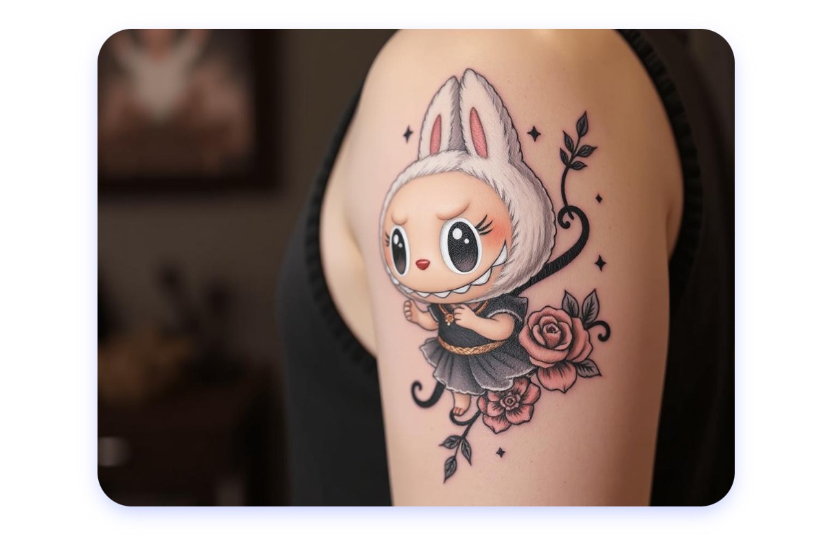 Labubu-Motive als Tattoo-Ideen nutzen