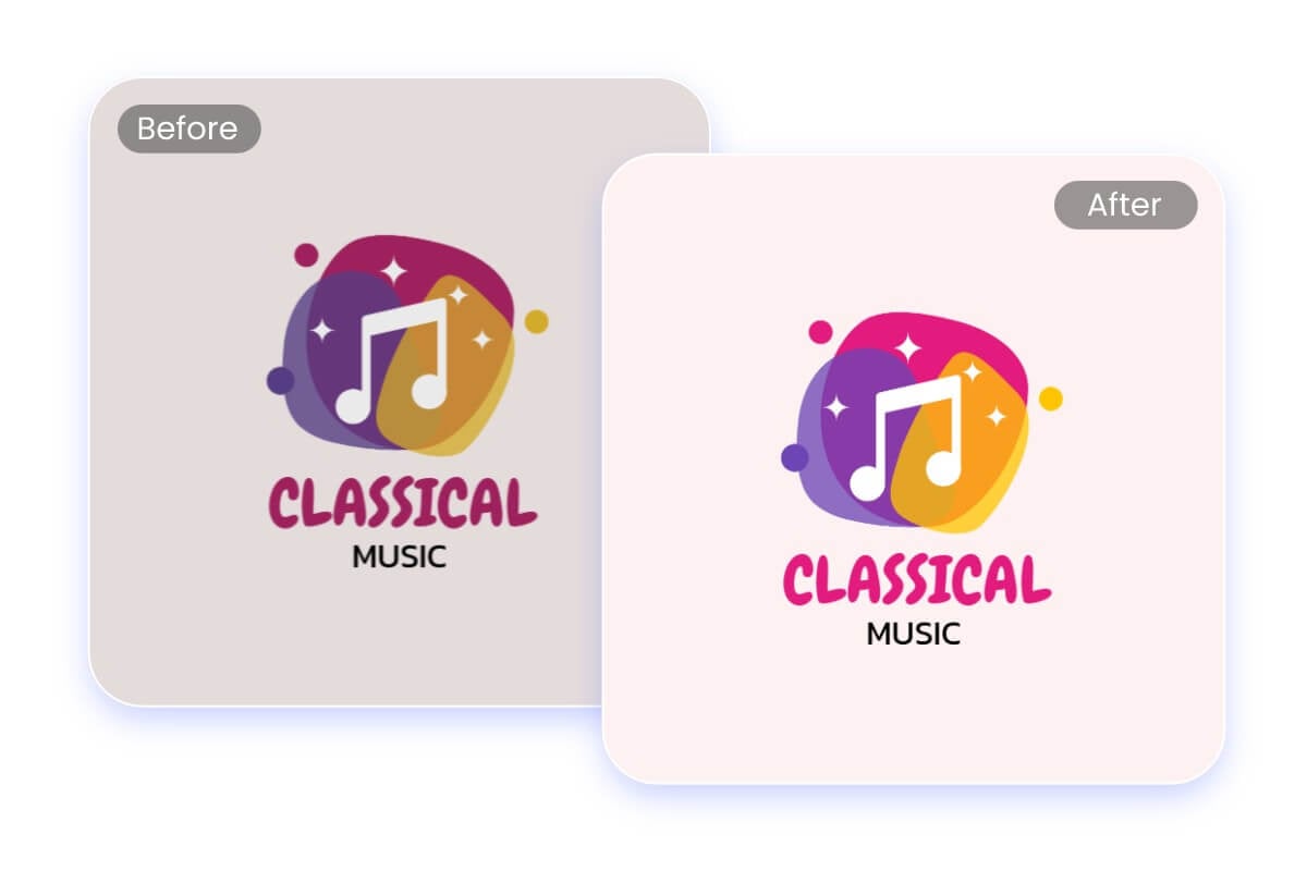 Use logo enahncer to make color correction for your logo and make it professional and sharp