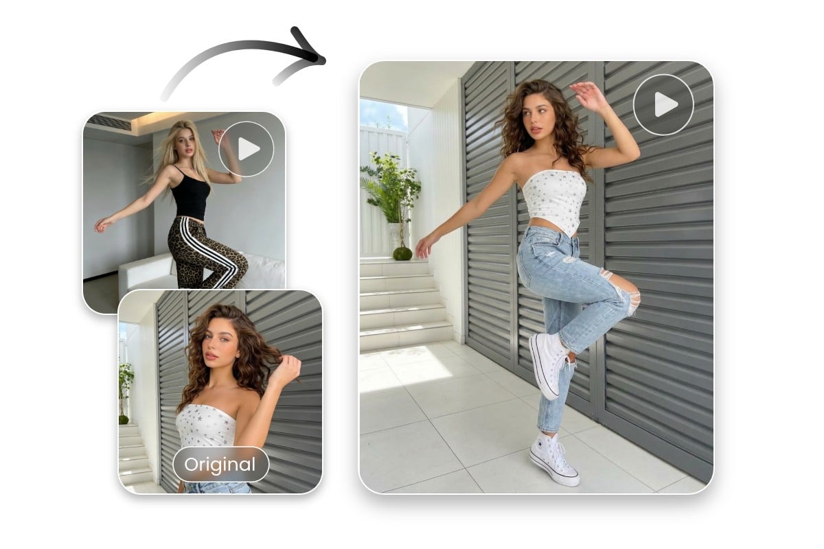 Use motion control to animate a girl photo
