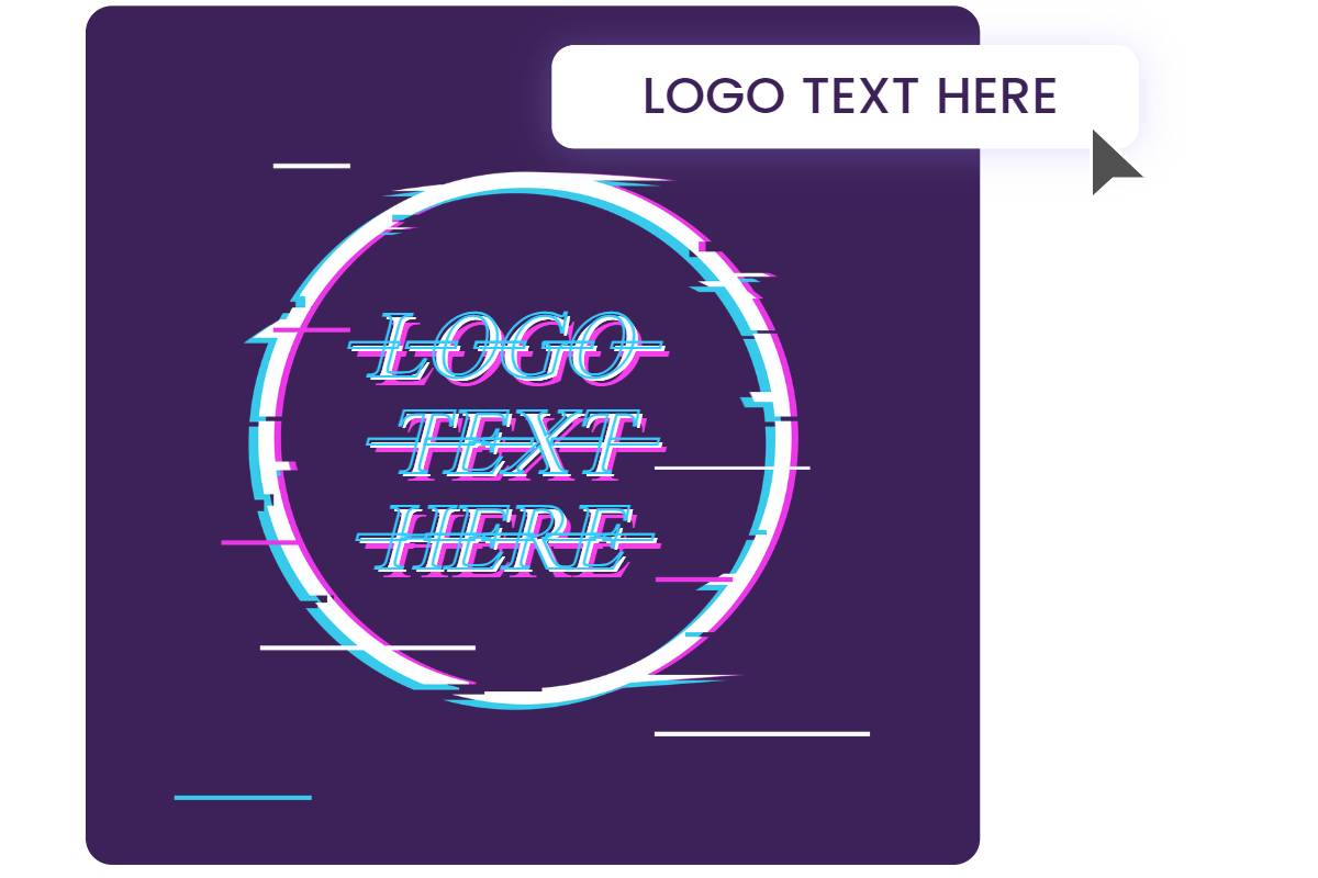 Create a glitch text effect online free