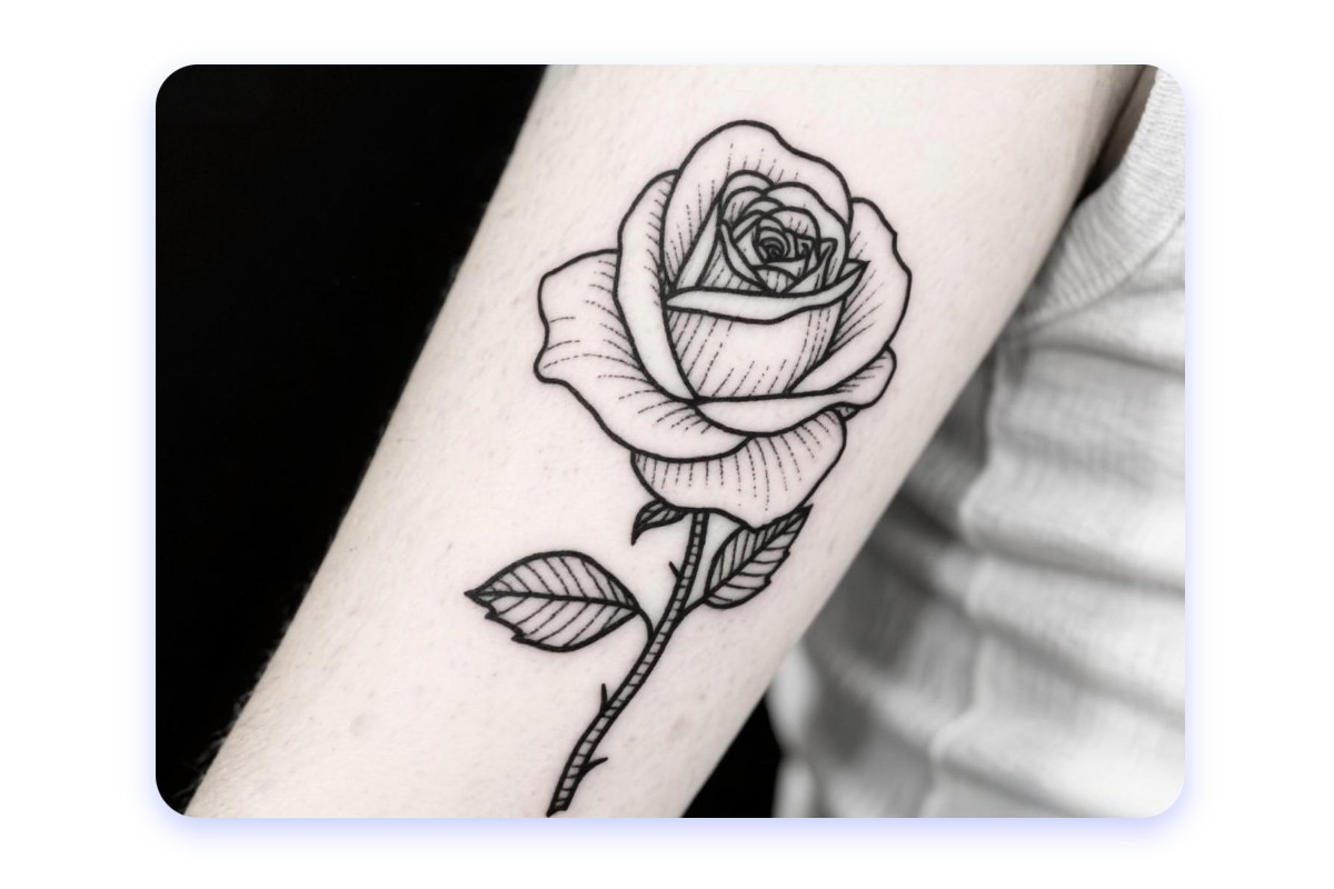 Use the photo to line drawing converter for tattoo design