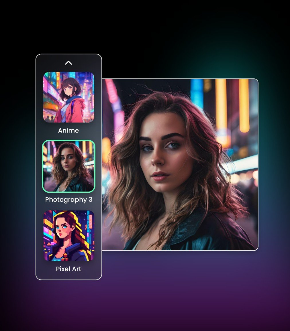 さまざまなAIアートスタイル