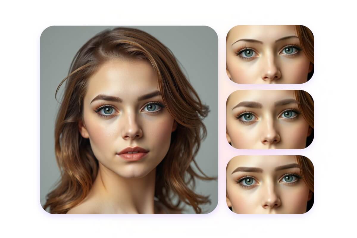 Various eyebrow shapes for different genders