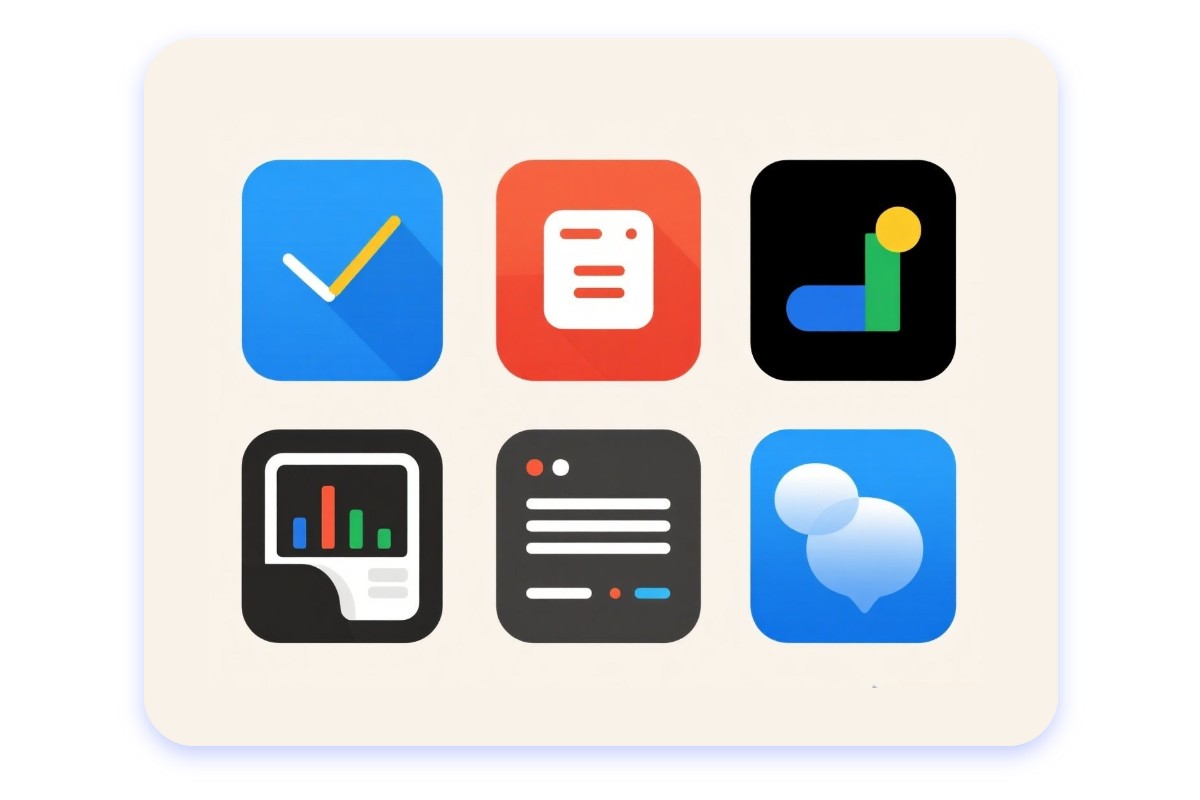 Vector image generator for app and web icons