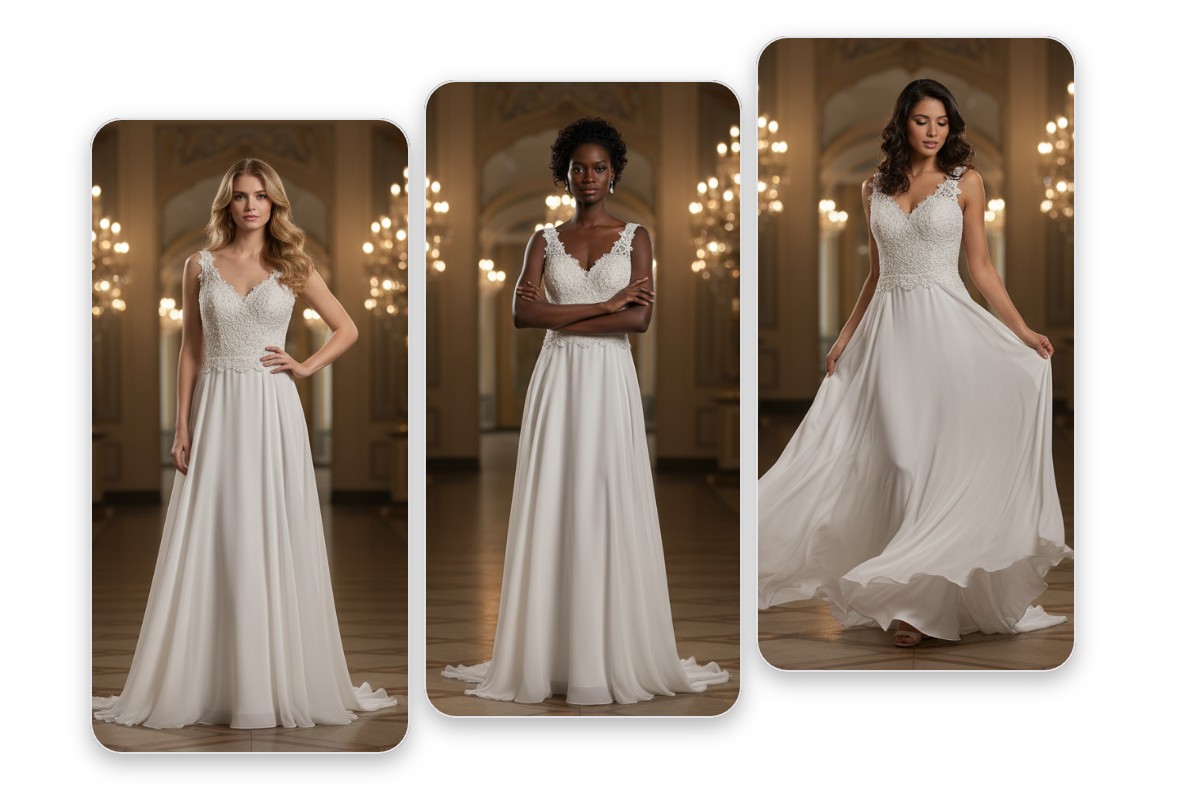 Virtual model try on for apparel products