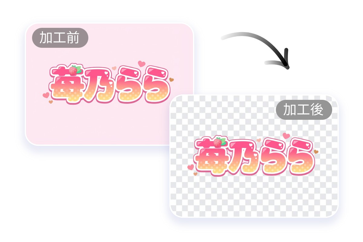 Vtuber名前ロゴをすぐに使える素材に