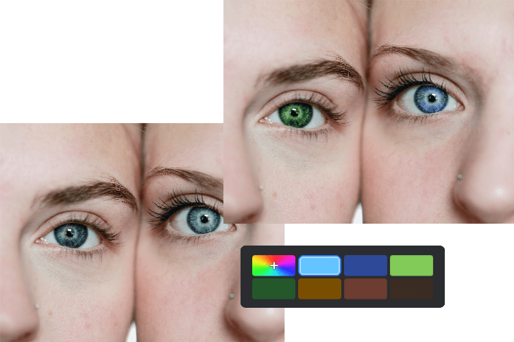 Change Eye Color Of Image With Eye Color Changer Online Fotor