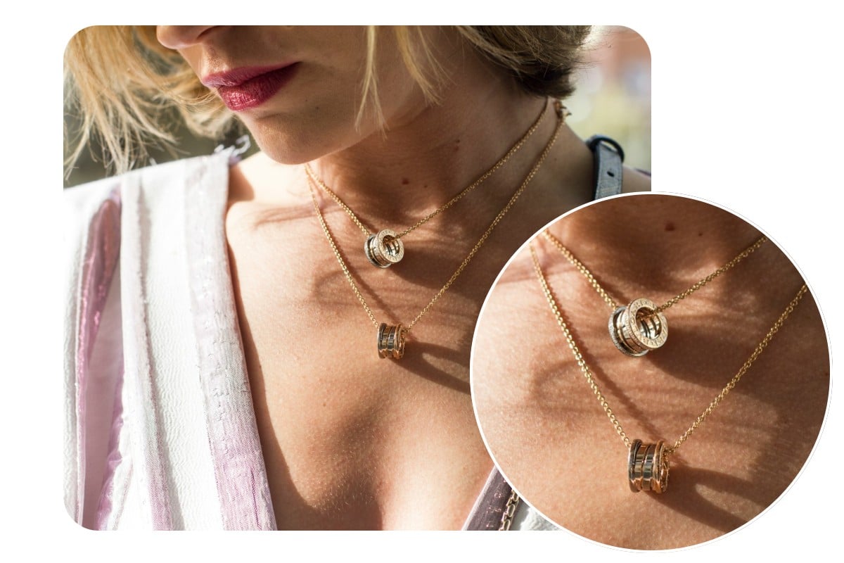 Zoom in product image to showcase the details of necklace