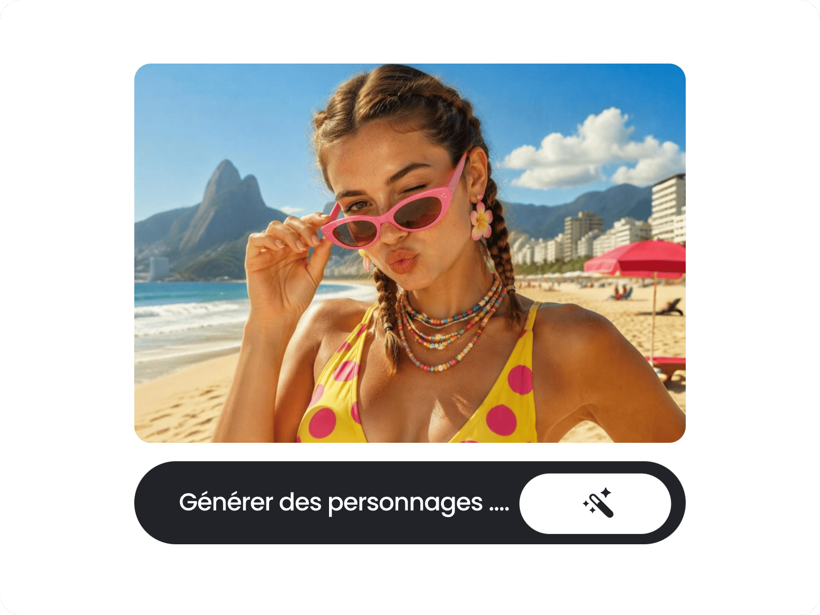 Importer votre photo et saisir votre prompt