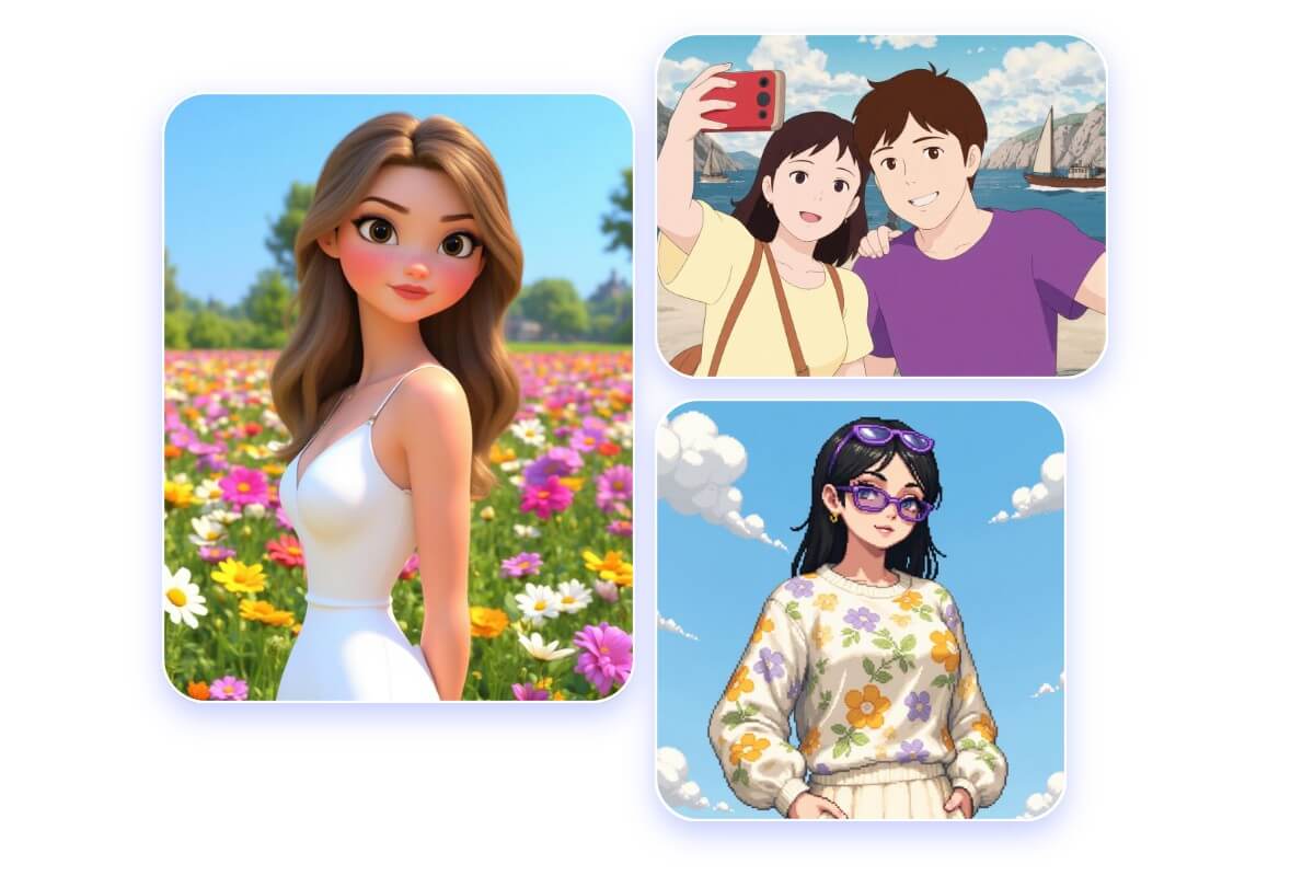 用 AI生成不同風格的 Q版人物