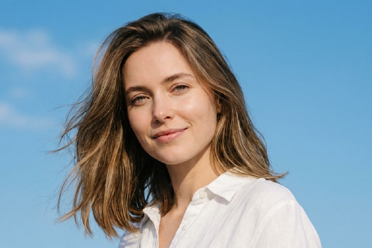 Before image of a short haired female