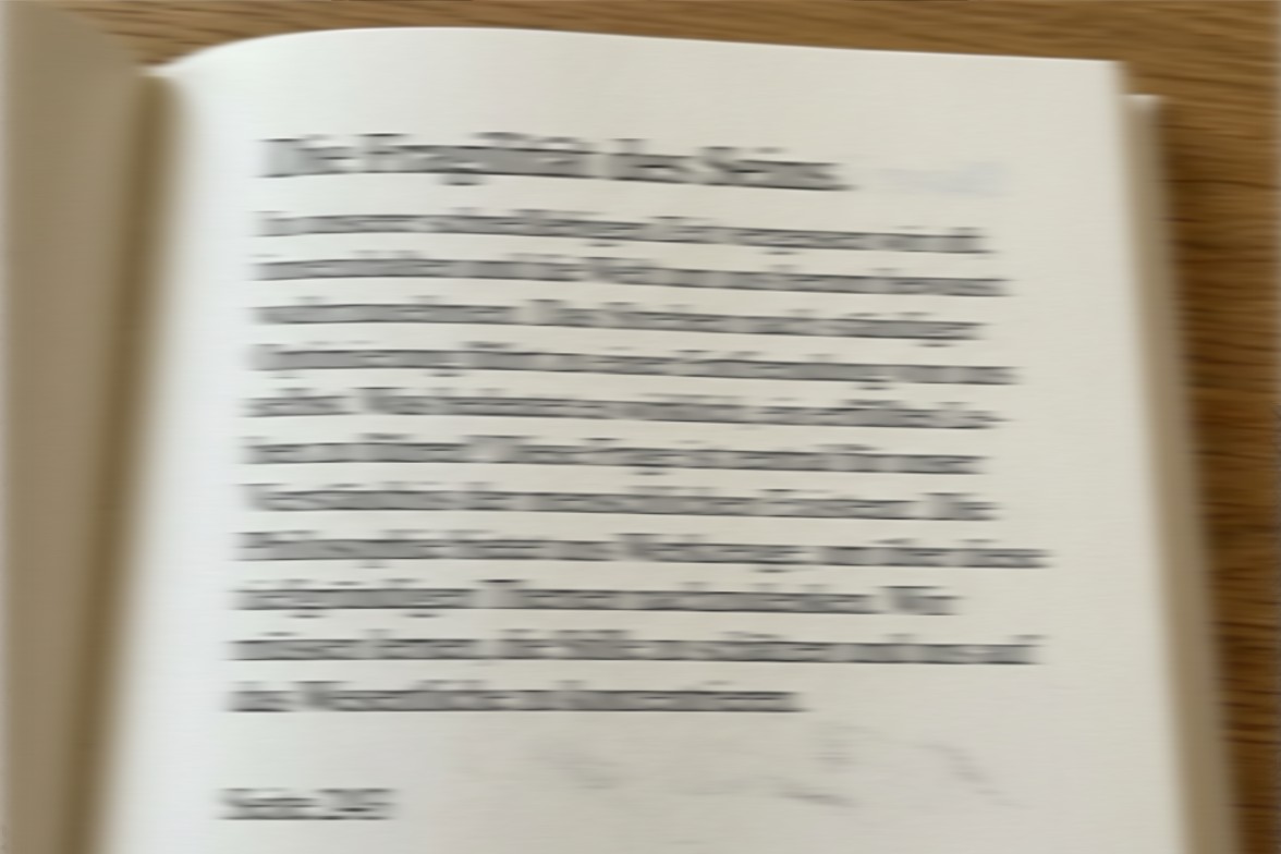 Ein undeutliches Bild