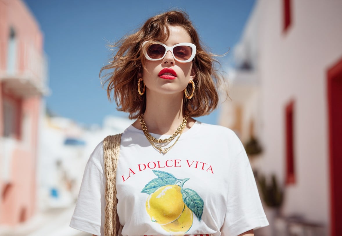 Image originale dune femme portant des lunettes de soleil pour mettre une photo couleur en noir et blanc