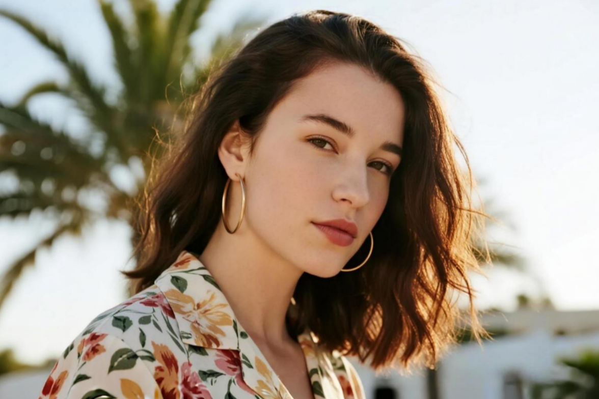 Photo dune femme avec des taches de rousseur sur le visage