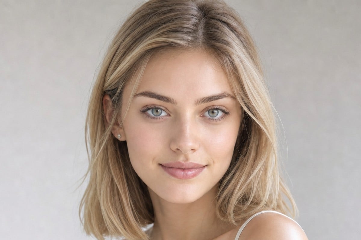 Remove dark circles from the girl portrait with Fotor no dark circles filter
