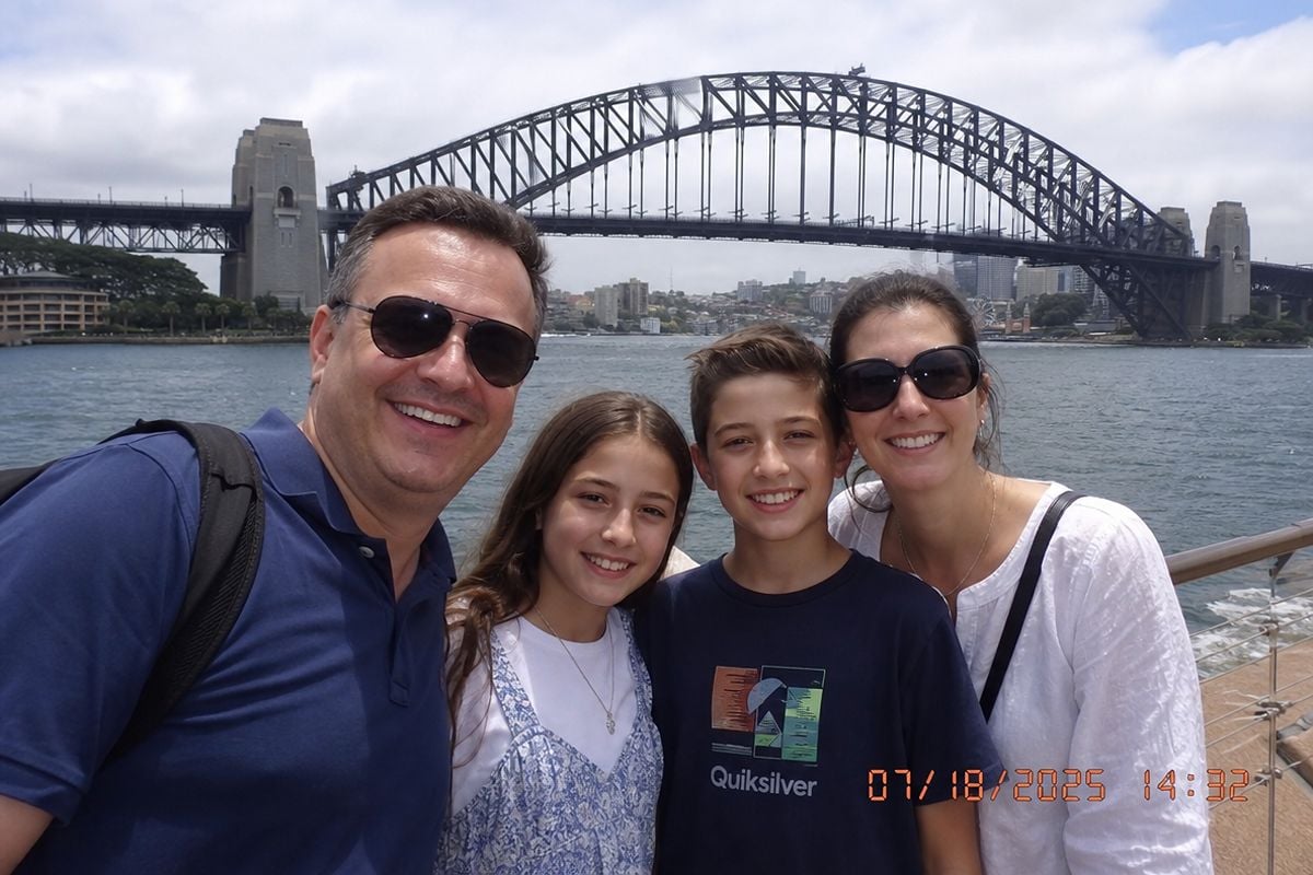 A family photo with a date stamp