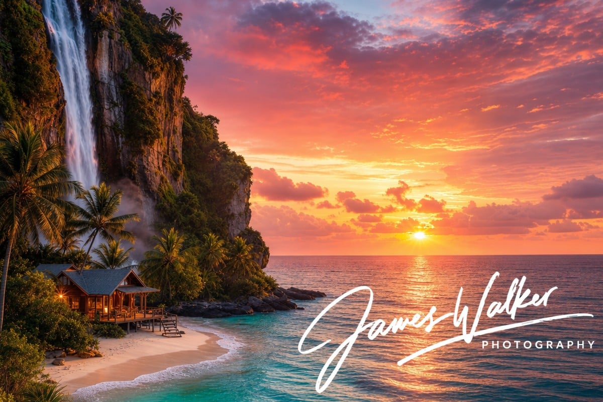 A photographer work with signature