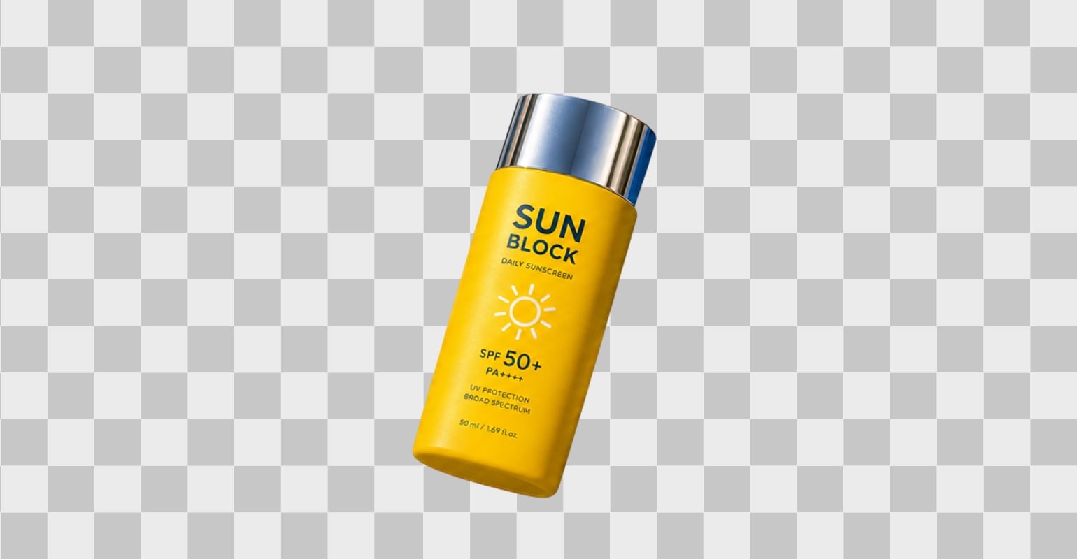 A suncream product after image cutout pc