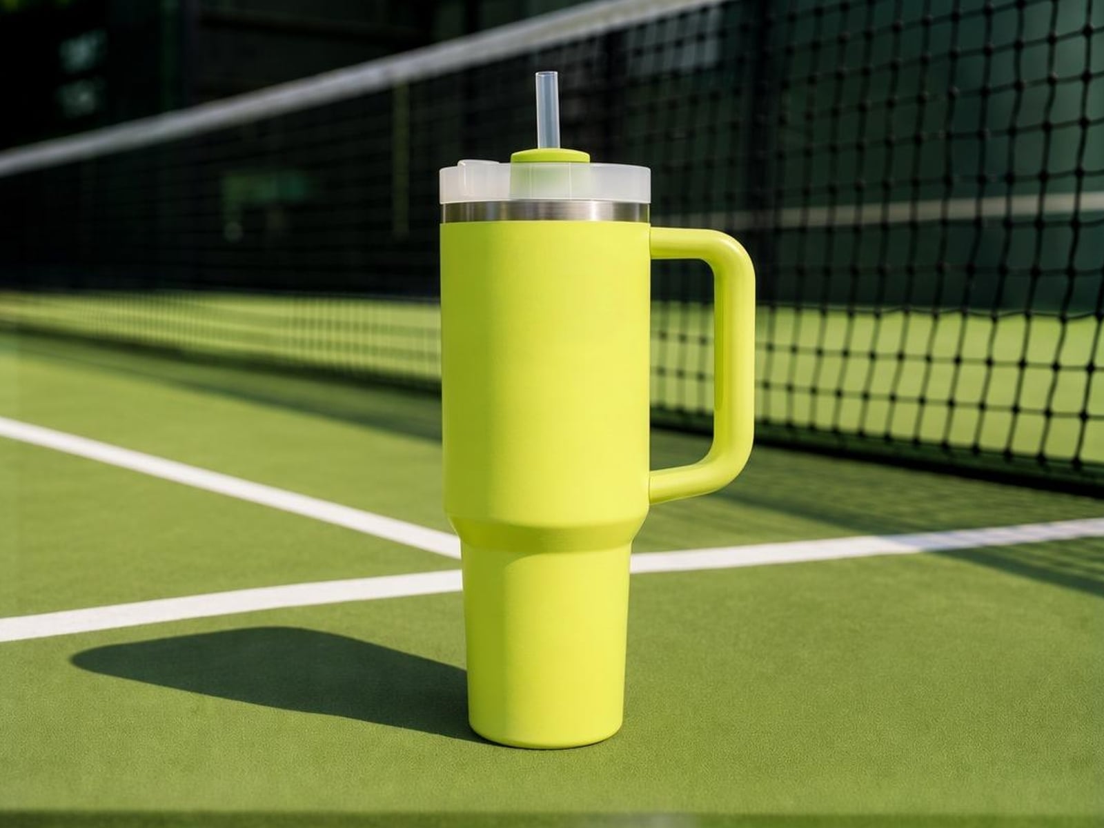 A waterbottle before background blur