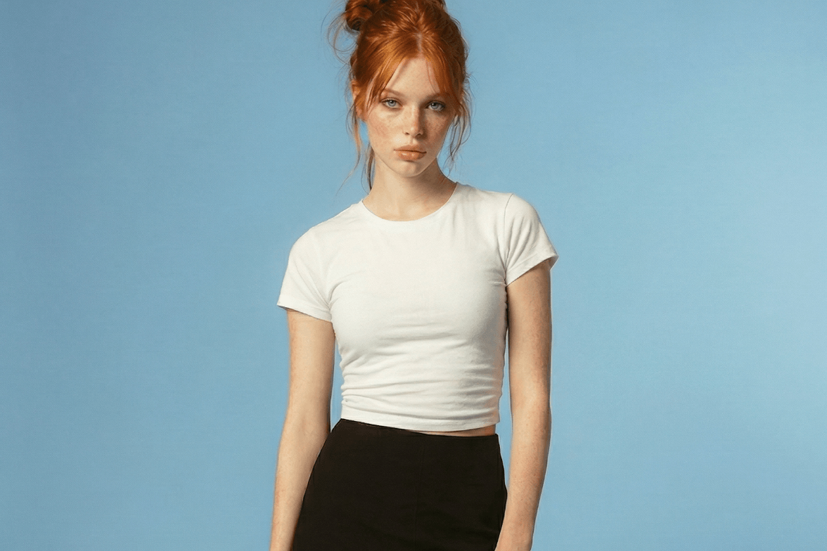 白いシャツを着た女性