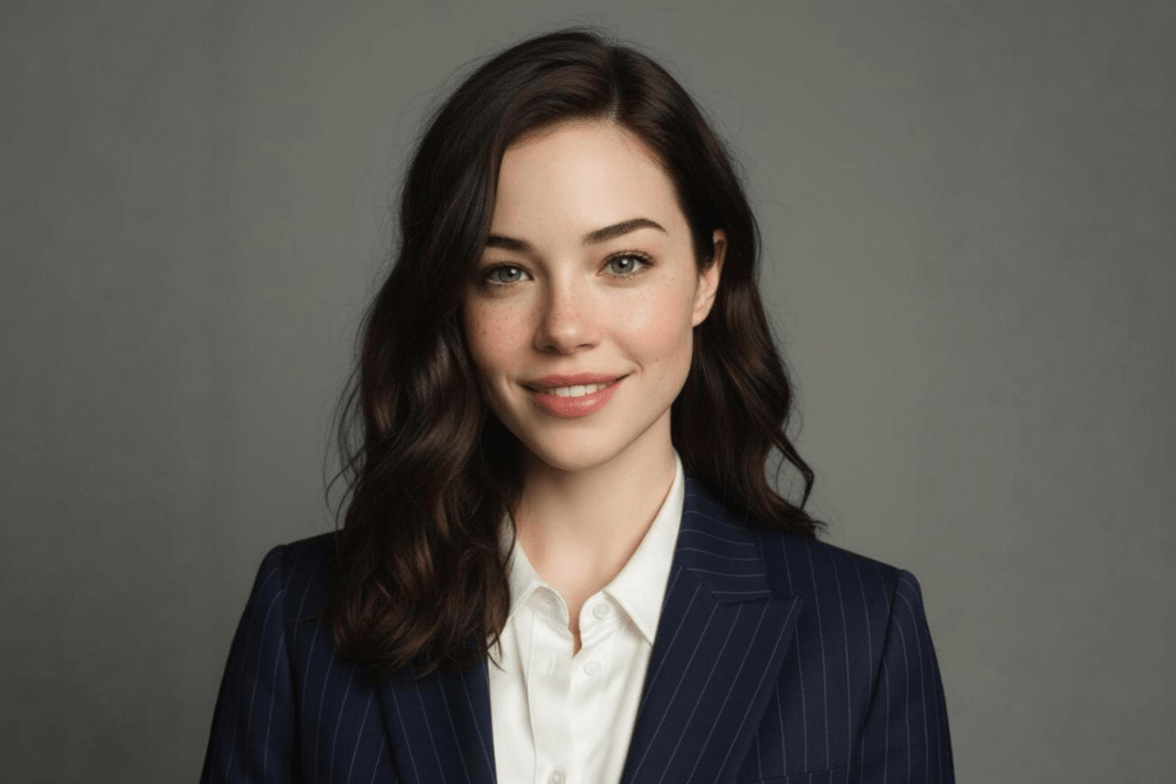 Ai headshot generator banner after girl photo