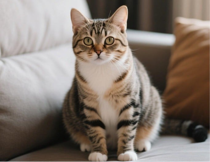 An original image of a tabby kitten