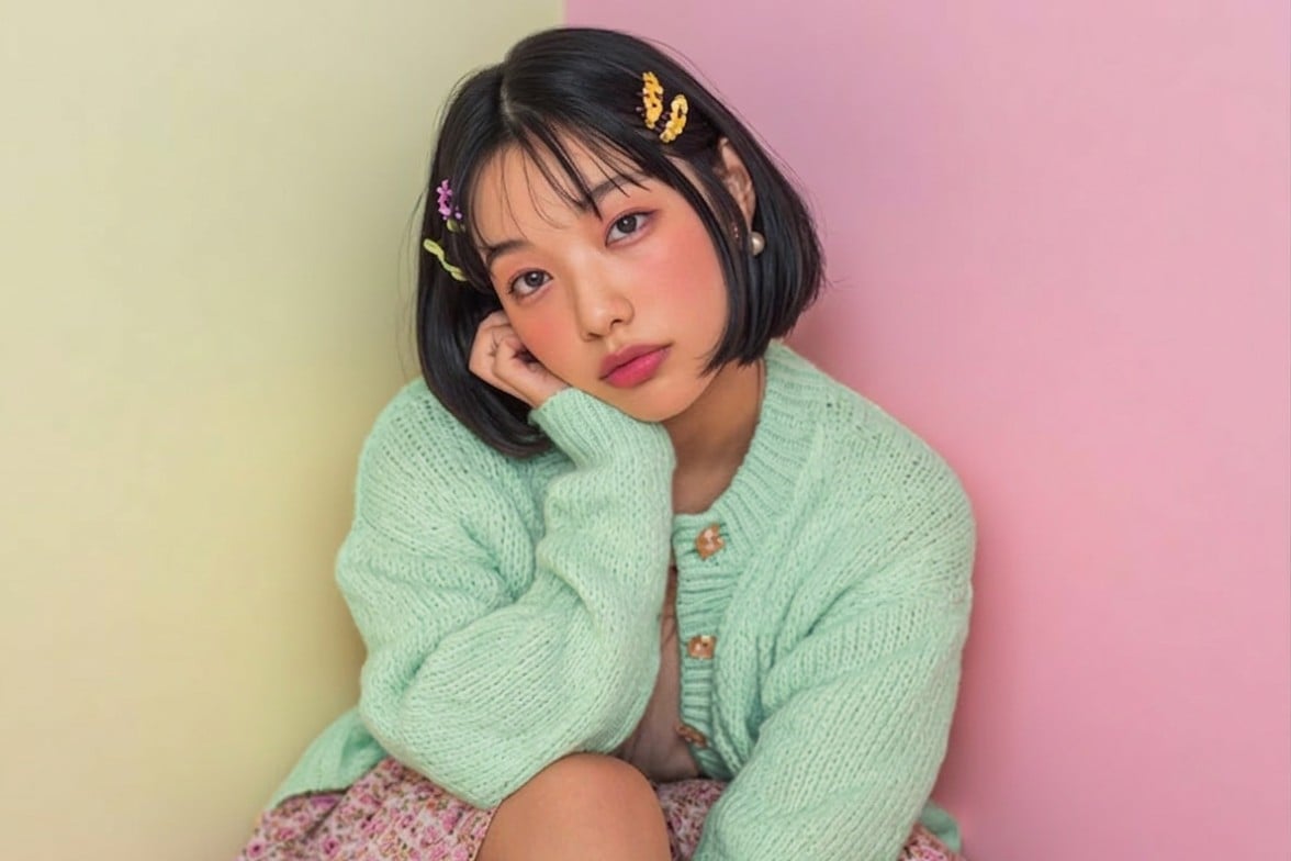 緑の服の女の子