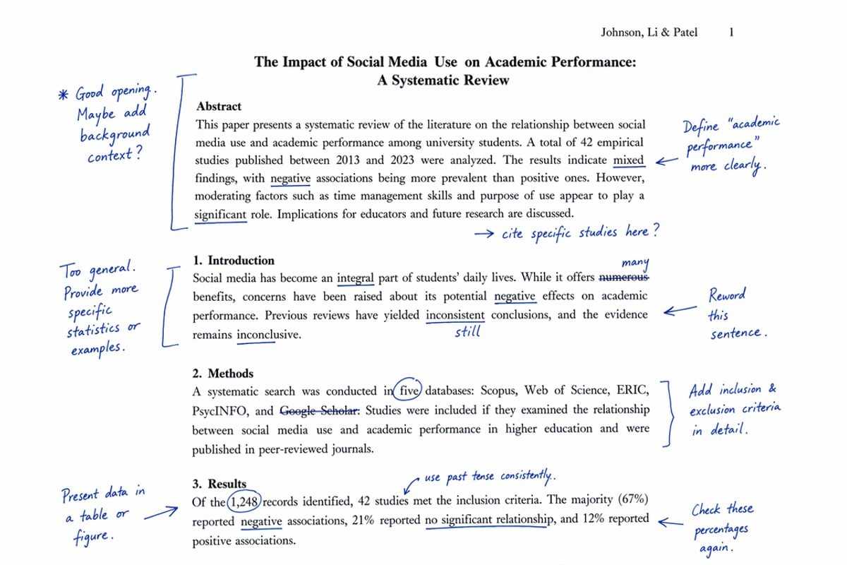 Document screenshot with handwritten notes