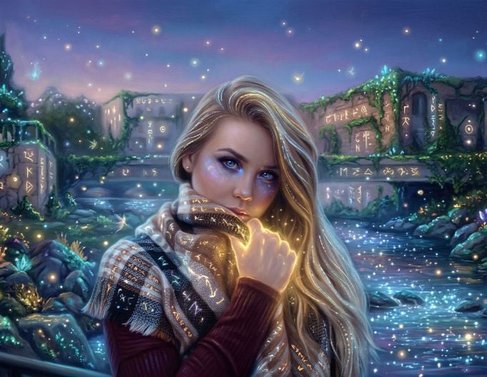 Fantasy version of a woman