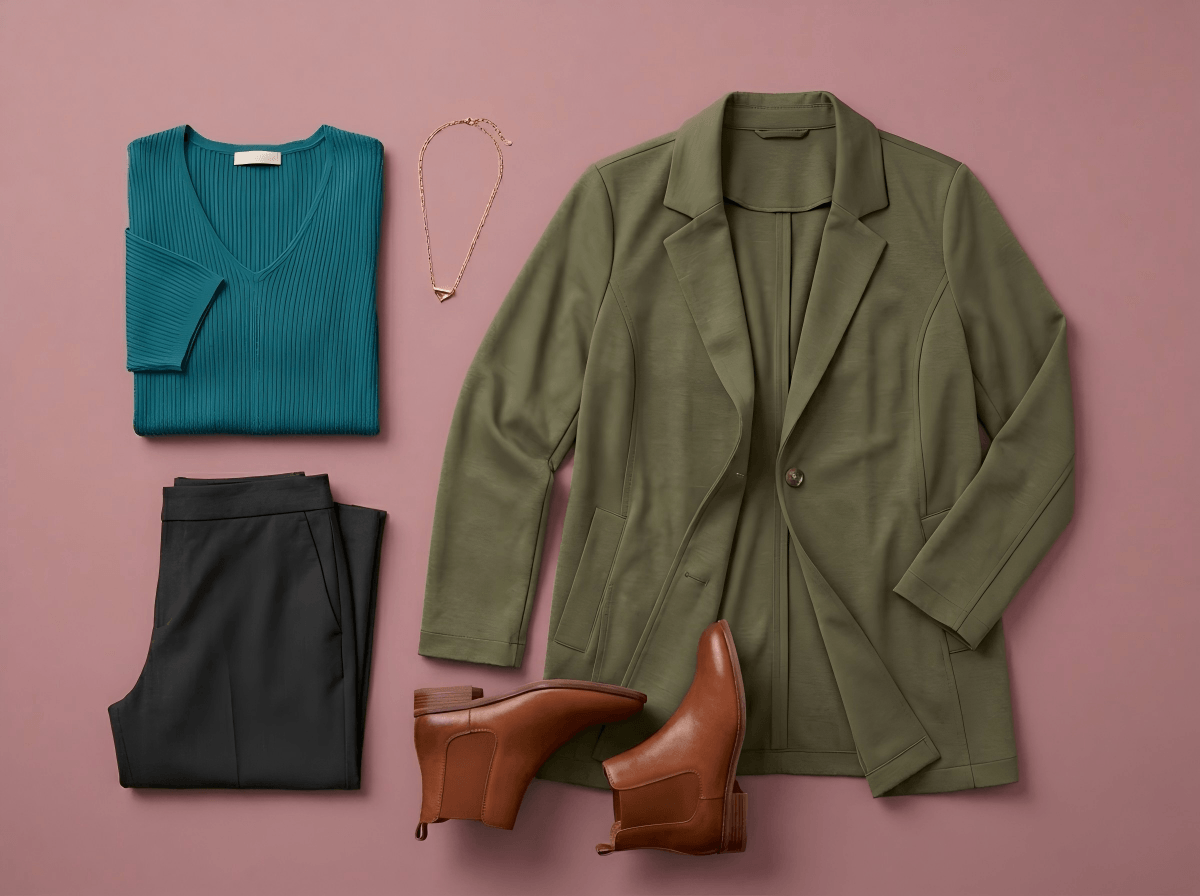 Flatlay clothing photo