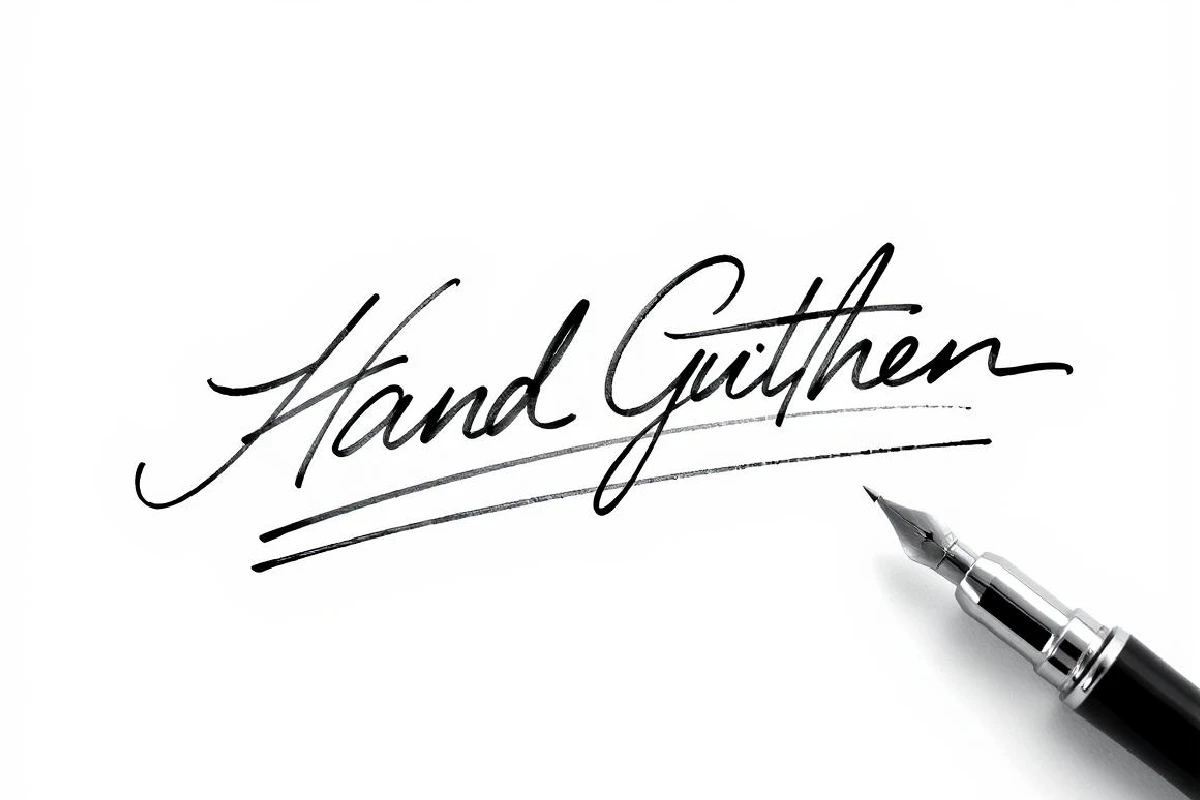 Handwritten signature image before using Fotor signature background remover