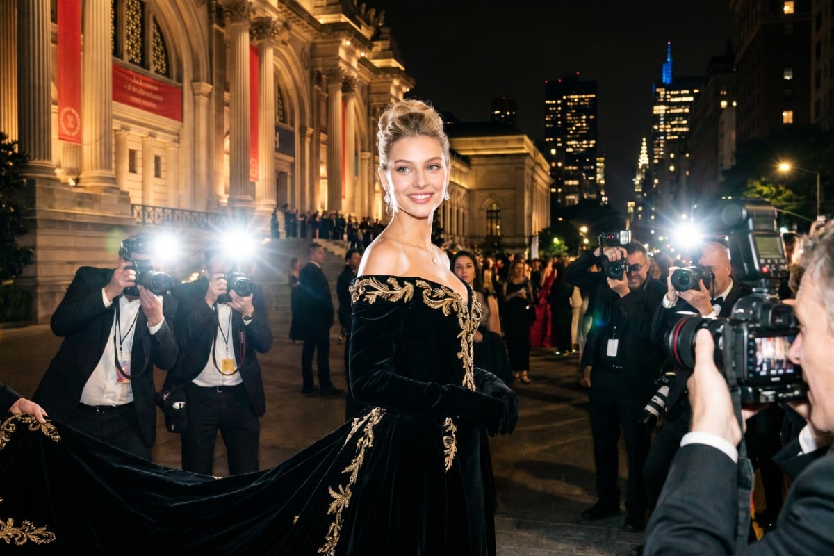 Make your own met gala red carpet portraits after picture
