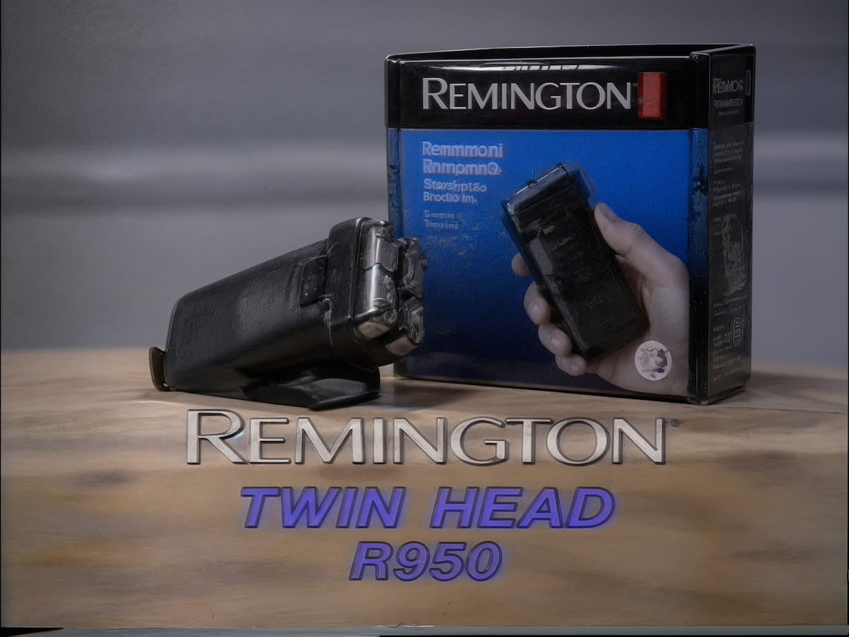 Old high quality razor commercial video after ai upscaling