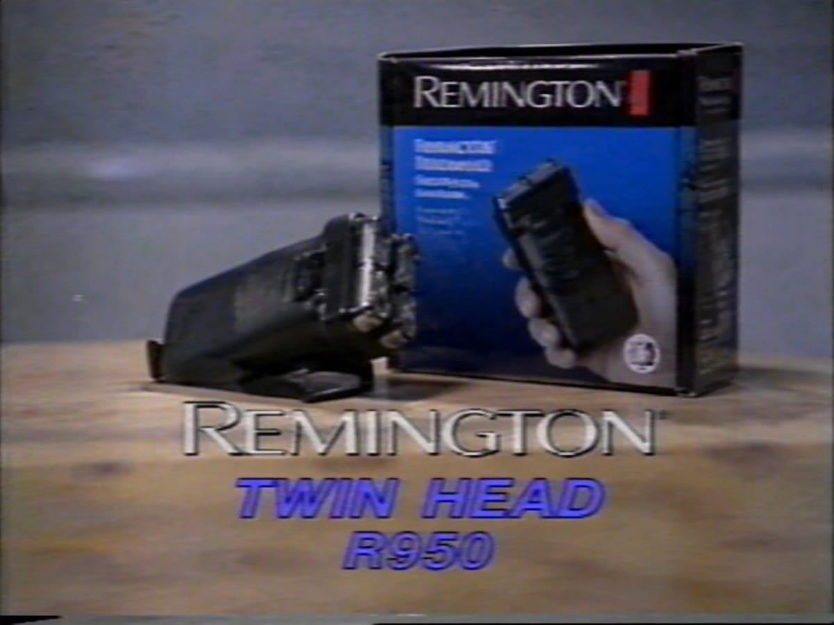 Old low quality razor commercial video