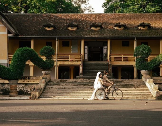 Original photo of a village view
