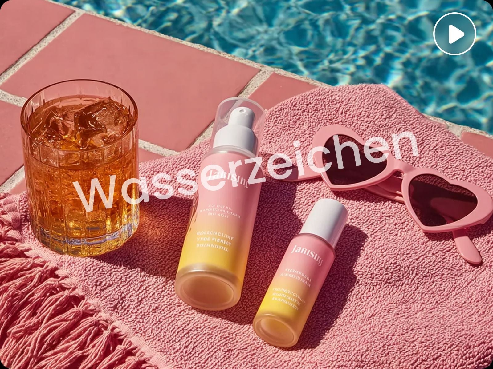Originales video mit wasserzeichen