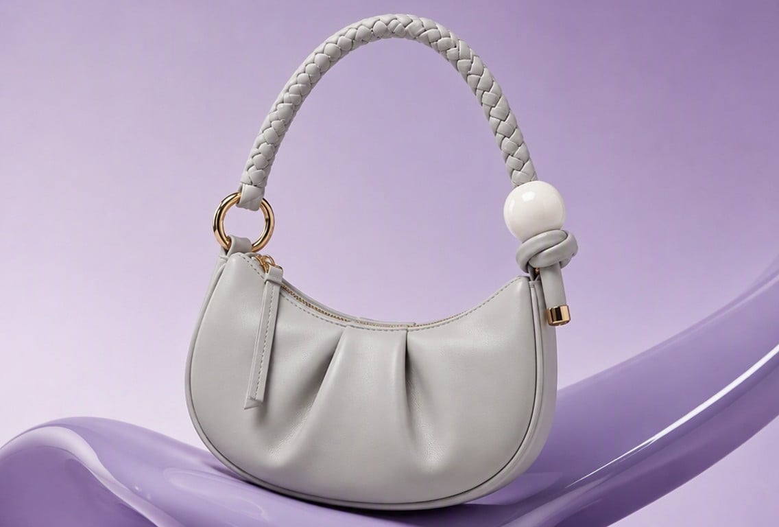 Recolor an image of grey purse