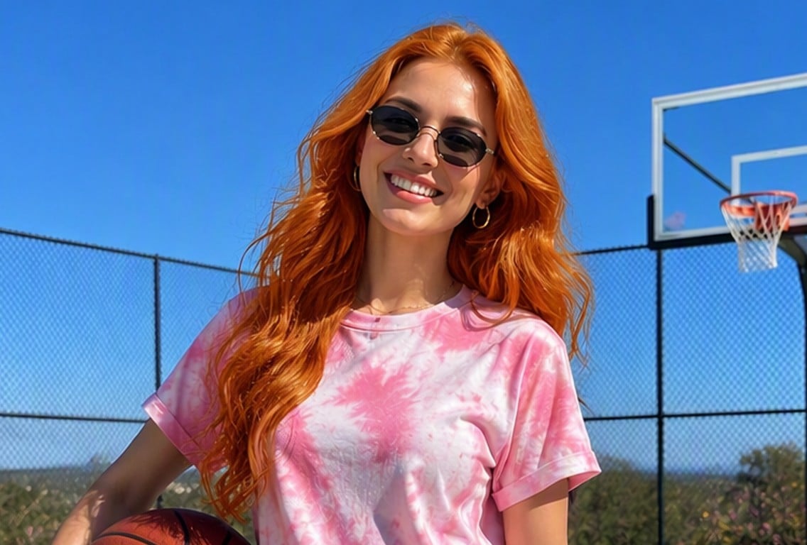 Recolor an image of orange hair