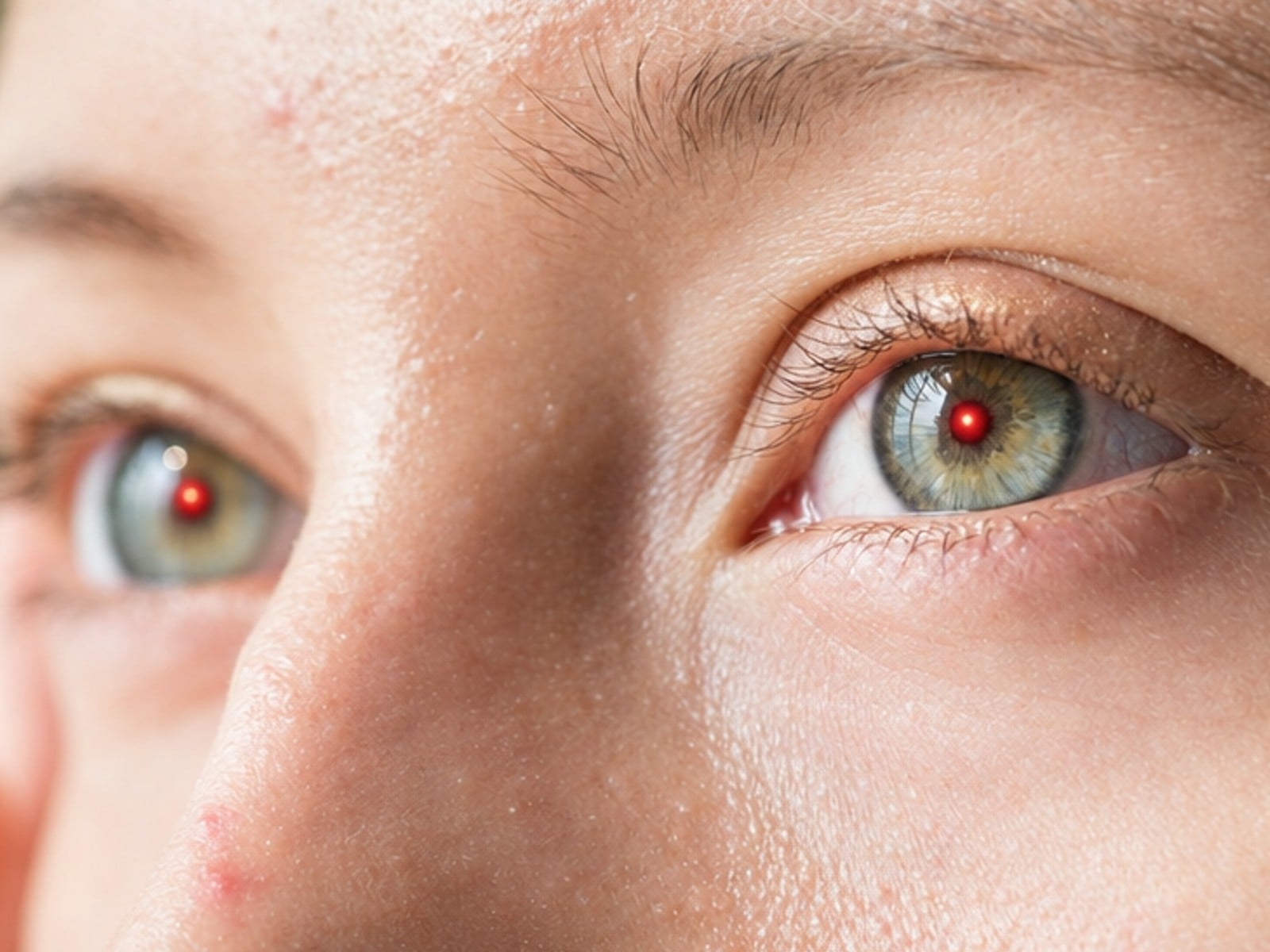 Red eyes before being removed picture